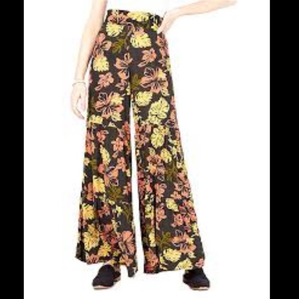 Free People Ultra Wide Leg High Rise Pants